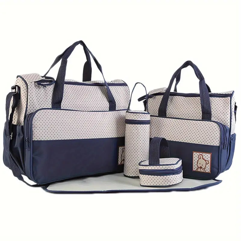 5 in 1 Multifunctional Baby Bag - Navy