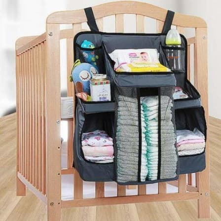 Nursery Organizer And Diaper Caddy - Navy_0