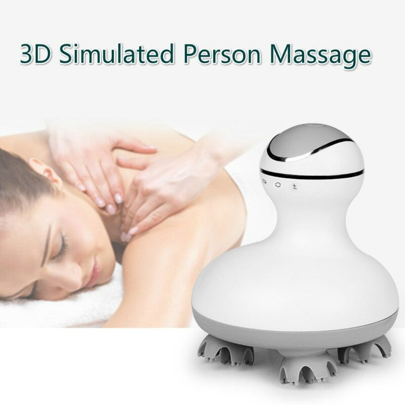 New 3D Waterproof Wireless Electric Head Massager - Classic Style_1