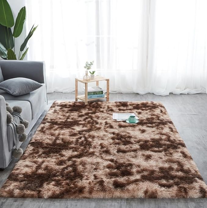 Fluffy carpet - Coffee mix